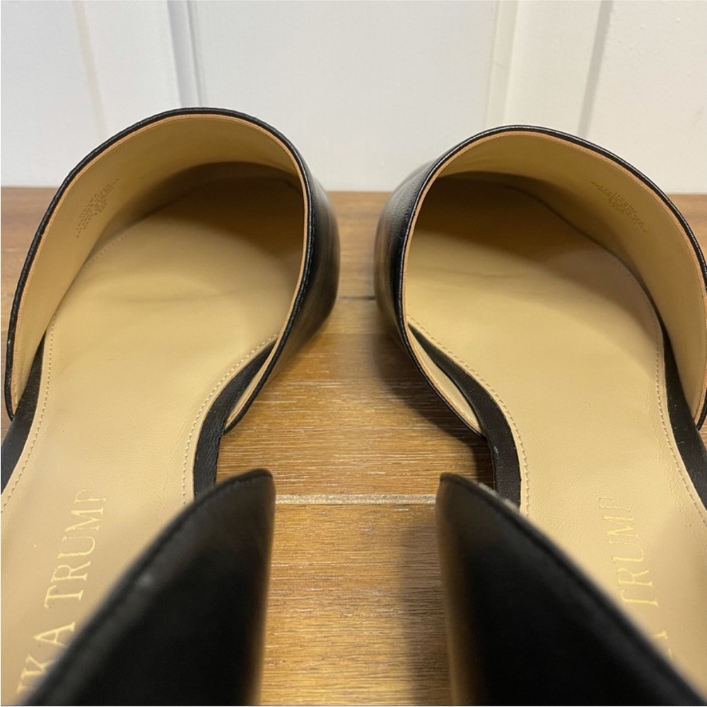 Ivanka Trump Black Leather Flats - Picture 4 of 8